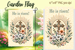 Easter Garden Flag Sublimation |Religious sublimation Easter Product Image 3