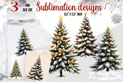 Christmas tree coquette bows clipart | Cute t shirt design Product Image 1