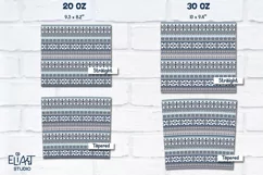 Aztec Skinny Tumbler Sublimation | Ethnic Seamless Wrap Product Image 2