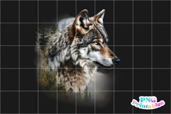 Watercolor Wolf PNG Product Image 3