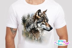 Watercolor Wolf PNG Product Image 2