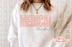 Medical Assistant SVG | Nurse Word Art | Shirt Design Product Image 1