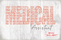 Medical Assistant SVG | Nurse Word Art | Shirt Design Product Image 2