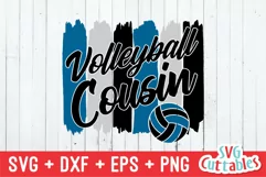 Volleyball SVG | Volleyball Cousin | Shirt Design Product Image 2