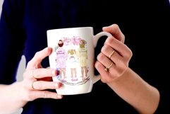 Flower girls clipart Junior Bridesmaids Wedding robes Product Image 6