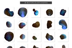 Shimmer Textures - Watercolor Shapes PNG 30 Tranparent Product Image 4