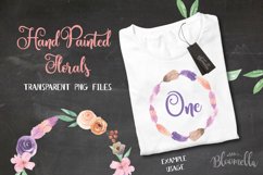 Watercolor Floral Garlands Flower Wreath Clipart Set Product Image 6