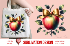 Cute School BUNDLE| Teacher sublimation design|Book &amp; apple Product Image 8