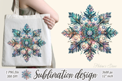 Christmas snowflakes clipart|Cute Winter flower shirt design Product Image 2