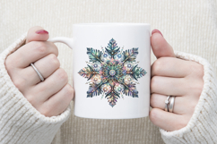 Christmas snowflakes clipart|Cute Winter flower shirt design Product Image 3