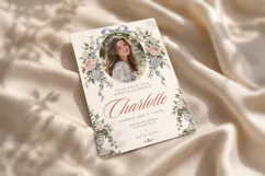 Vintage Floral Birthday Invitation Canva Template Product Image 4