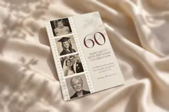 60th Birthday Invitation Template, Photo Filmstrip Milestone Product Image 4