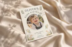 Printable Barn Birthday Invitation Canva Template Product Image 4