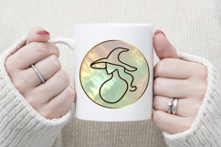 Cute witch t shirt round design png | Scary pumpkin face Product Image 3