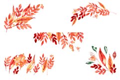 Watercolor Autumn Leaves PNG Product Image 4