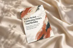 Abstract Birthday Invitation Template Editable, Canva Product Image 4