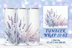Flowers tumbler wrap | Summer Tumbler sublimation designs Product Image 5
