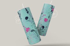 Seamless Wild Flower Tumbler Sublimation Wrap Design PNG Product Image 4