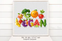 Funny Quote Go Vegan clipart | Cute sublimation design png Product Image 3