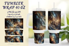 Cosmic night sky tumbler 40oz wrap sublimation design png Product Image 1