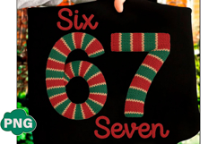 Six Seven 6 7 Meme Christmas Xmas PNG Product Image 2