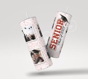 Senior 2023, 20 oz Skinny Tumbler, Senior Photo Tumbler Product Image 3