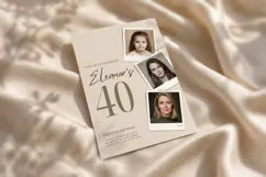 Photo Timeline Birthday Invitation Canva Template Product Image 4