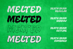 Melted Brain - Layered Dripping Font Product Image 4