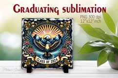 Class of 2024 | Graduation Slate Sublimation Design Product Image 1