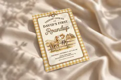 Cowboy Roundup Birthday Invitation Canva Template Product Image 4