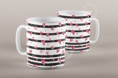 Valentine's day Mug Wrap, Heart Glitter Design, 11 &amp; 15 Oz Product Image 4