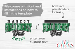 Field Hockey SVG | Field Hockey Dad Template 004 Product Image 2