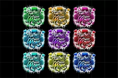 Football and Cheer Mom Airbrushed PNG Product Image 2