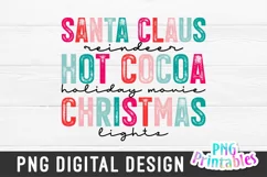 Christmas PNG | Santa Claus Reindeer Hot Cocoa Product Image 1