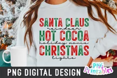 Christmas PNG | Santa Claus Reindeer Hot Cocoa Product Image 3