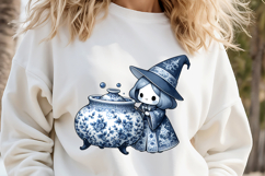 Cute Halloween Witch clip art png | Funny girl shirt designs Product Image 2