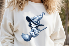 Cute Halloween Witch clip art png | Funny girl shirt designs Product Image 3