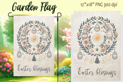 Easter Garden Flag Sublimation |Religious sublimation Easter Product Image 2