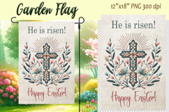 Easter Garden Flag Sublimation |Religious sublimation Easter Product Image 3