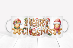 Christmas gingerbread man mug wraps designs bundle 10oz 15oz Product Image 15