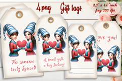 Valentines day Gift Tags| Valentine fatasy labels| Elf label Product Image 1