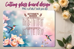 Hummingbird cutting board sublimation | Kitchen conversion Product Image 4