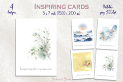 Inspiring quotes printable cards | Pastel watercolor designs Product Image 1