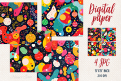 Christmas colorful abstract digital papers|Scrap booking jpg Product Image 1