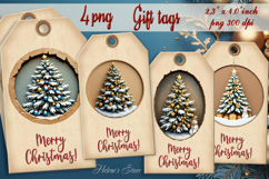 Christmas Gift Tags| Christmas labels| Christmas tree label Product Image 1