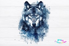 Watercolor Wolf PNG Product Image 3