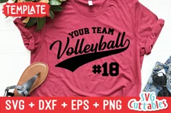 Volleyball SVG | Volleyball Template 0040 | Volleyball Shirt Product Image 1