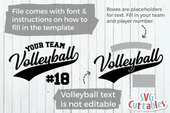 Volleyball SVG | Volleyball Template 0040 | Volleyball Shirt Product Image 2