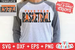 Basketball SVG | Basketball Template 0043 | Basketball Shirt Product Image 1