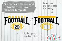 Football SVG | Football Template 0045 | Football Shirt Product Image 2